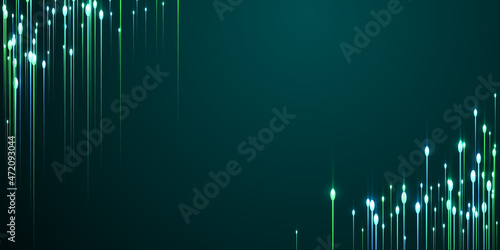 Futuristic vertical line rays speed motion