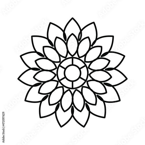 Mandalas. Ethnic round ornament. Can be used for coloring books. vector art. EPS 10
