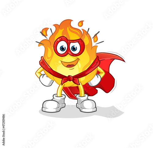 fire heroes vector. cartoon character