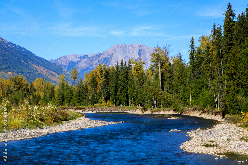 Elk River British Columbia Canada Landscape