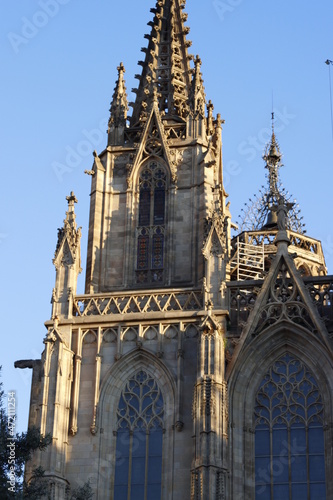 Cathedral in the downtown of Barcelona