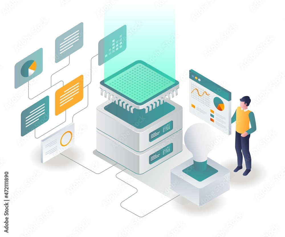Man set up data chip network with his idea Man set up data chip network with his idea
