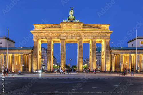 Brandenburg Gate, Berlin, Germany at night