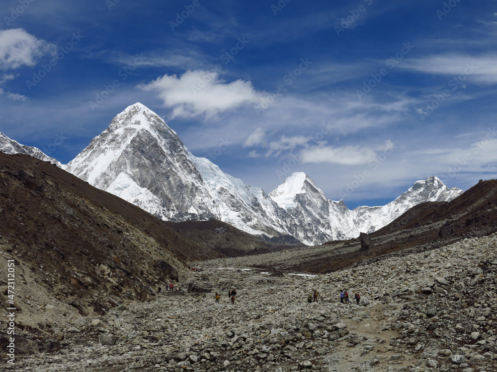 Trail towards the Everest Base Camp.