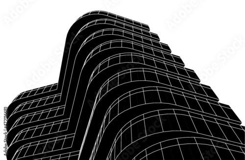 Wallpaper Mural architecture digital 3d drawing Torontodigital.ca