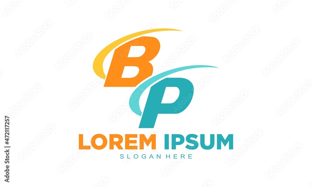 Elegant letter BP vector logo Elegant letter BP vector logo