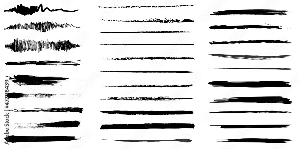 custom made wallpaper toronto digitalUnderlines set hand drawn on white background