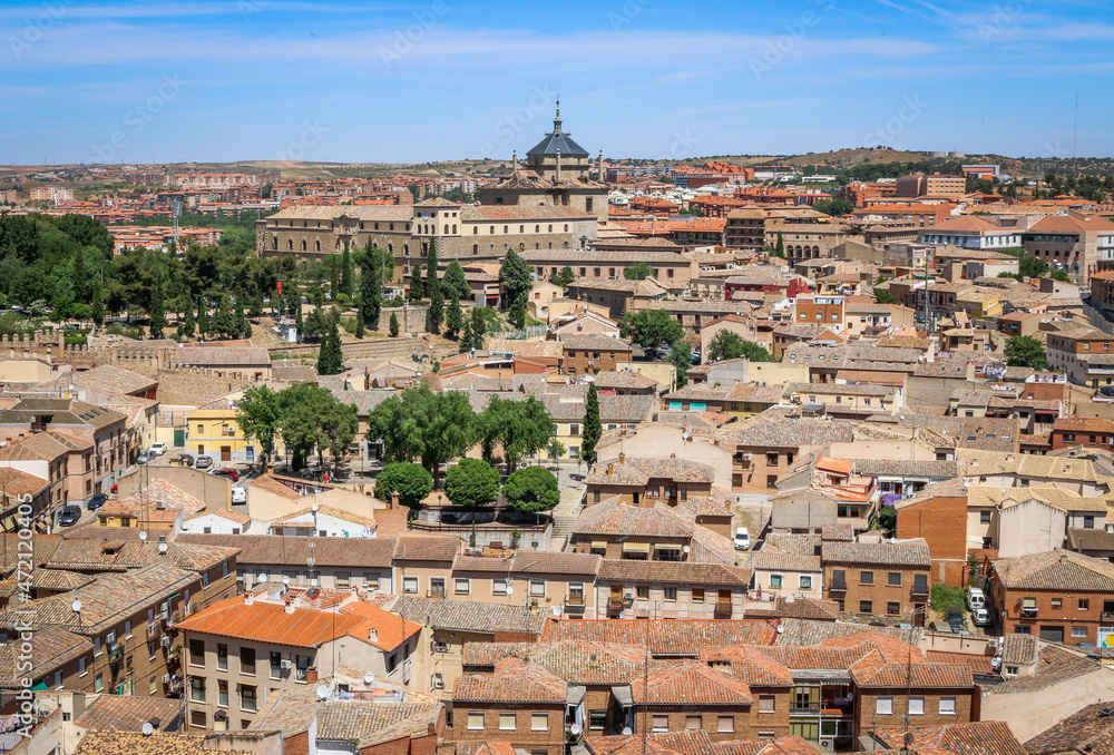 Old town skyline from Toledo, Spain