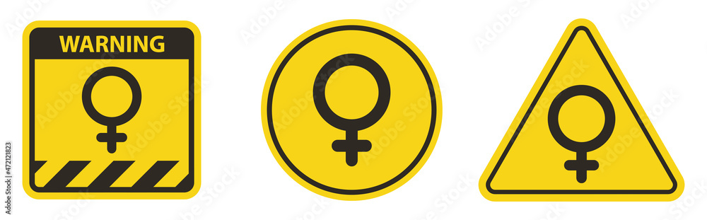 No Female Symbol Sing Isolate On White Background,Vector Illustration No Female Symbol Sing Isolate On White Background,Vector Illustration