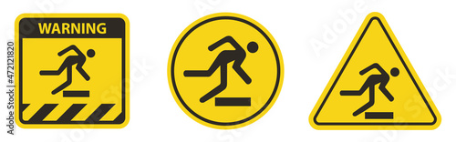Beware Obstacles Symbol Sign Isolate On White Background,Vector Illustration