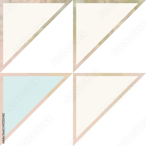 Elegant geometric triangles seamless pattern