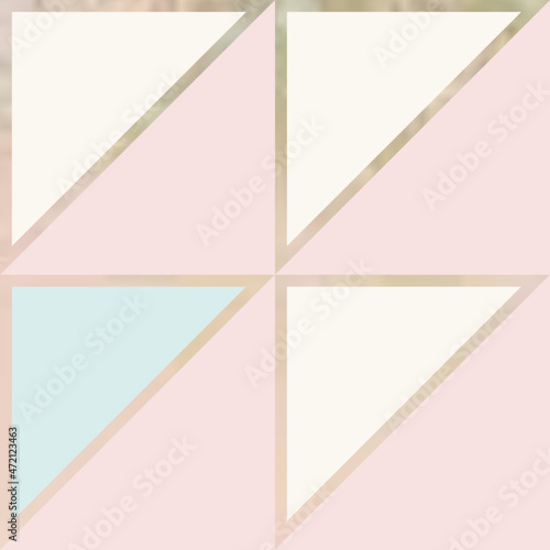 Elegant geometric triangles seamless pattern