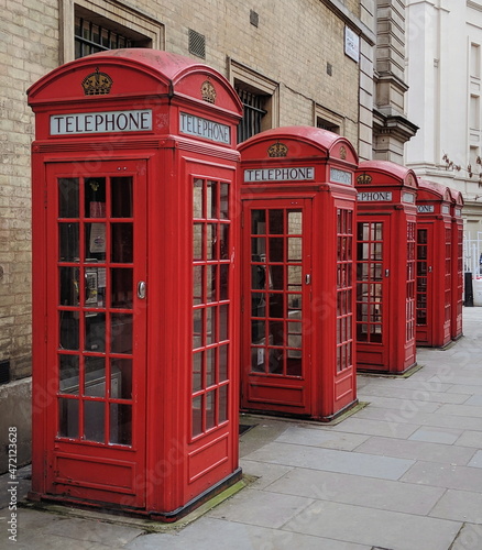 London red telephone booths