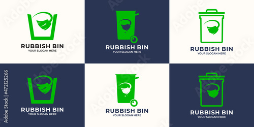 trash bin inspiration logo for cleanliness