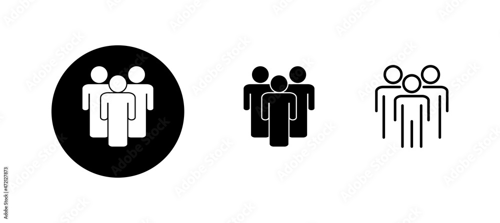 people icons set. person sign and symbol. User Icon vector people icons set. person sign and symbol. User Icon vector