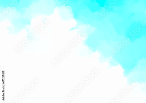 水彩の水色テクスチャ背景
