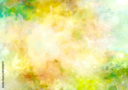 緑色の幻想的なキラキラ水彩テクスチャ背景
