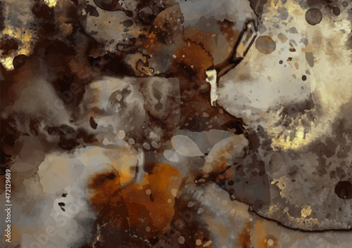 茶色のシミのテクスチャ背景
