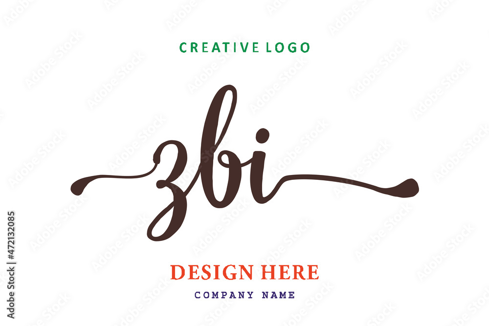 ZBI lettering logo is simple, easy to understand and authoritative ZBI lettering logo is simple, easy to understand and authoritative