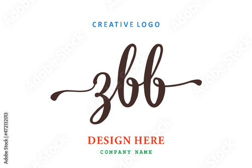 ZBB lettering logo is simple, easy to understand and authoritative photo