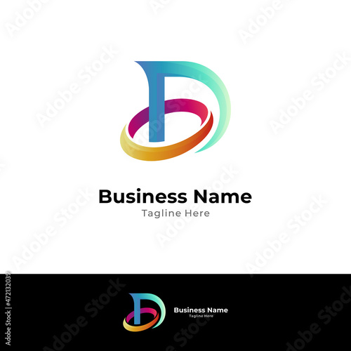 Letter D and letter O monogram logo concept