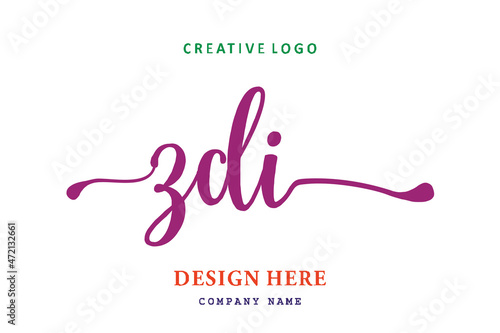 ZDI lettering logo is simple, easy to understand and authoritative
