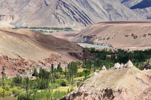 Landscape of Ladakh, Jammu and Kashmir, India photo