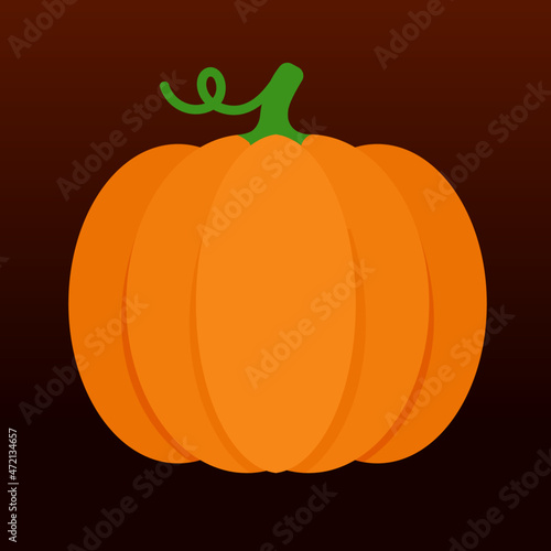 pumpkin vector illustration logo icon clipart 