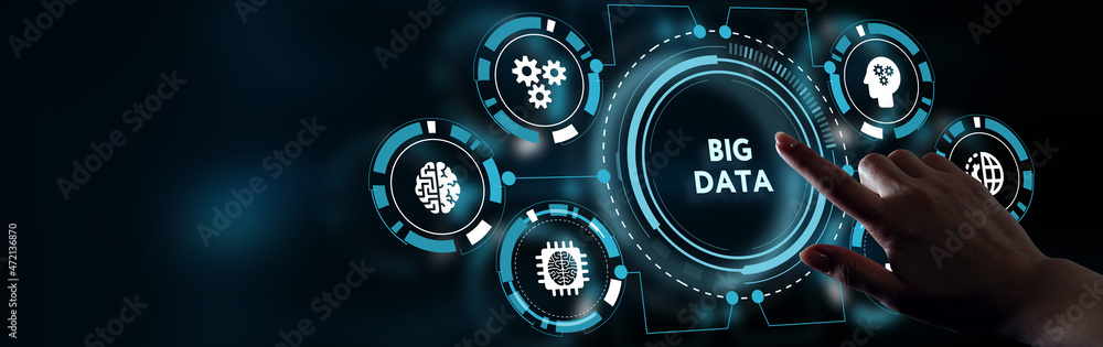 Business, Technology, Internet and network concept. Big Data Internet Information. Business, Technology, Internet and network concept. Big Data Internet Information.