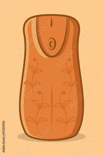 Illustration of spraying air freshener to keep the air fresh