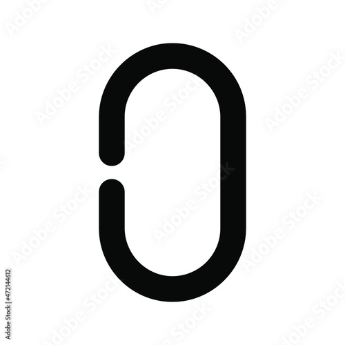 Carabiner icon. Safety hook or carabiner hook. Vector illustration