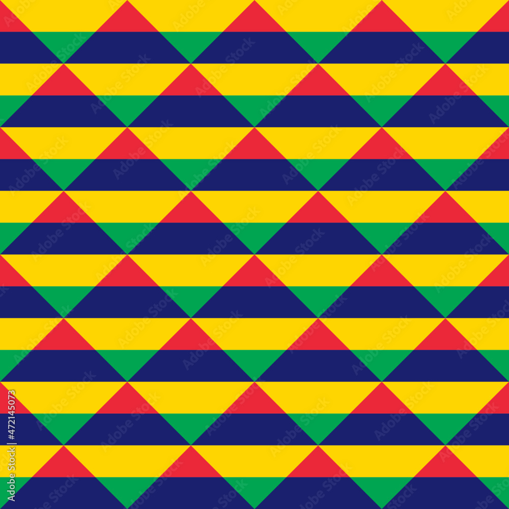 seamless pattern of mauritius flag. vector illustration. print, book cover, wrapping paper, decoration, banner and etc seamless pattern of mauritius flag. vector illustration. print, book cover, wrapping paper, decoration, banner and etc