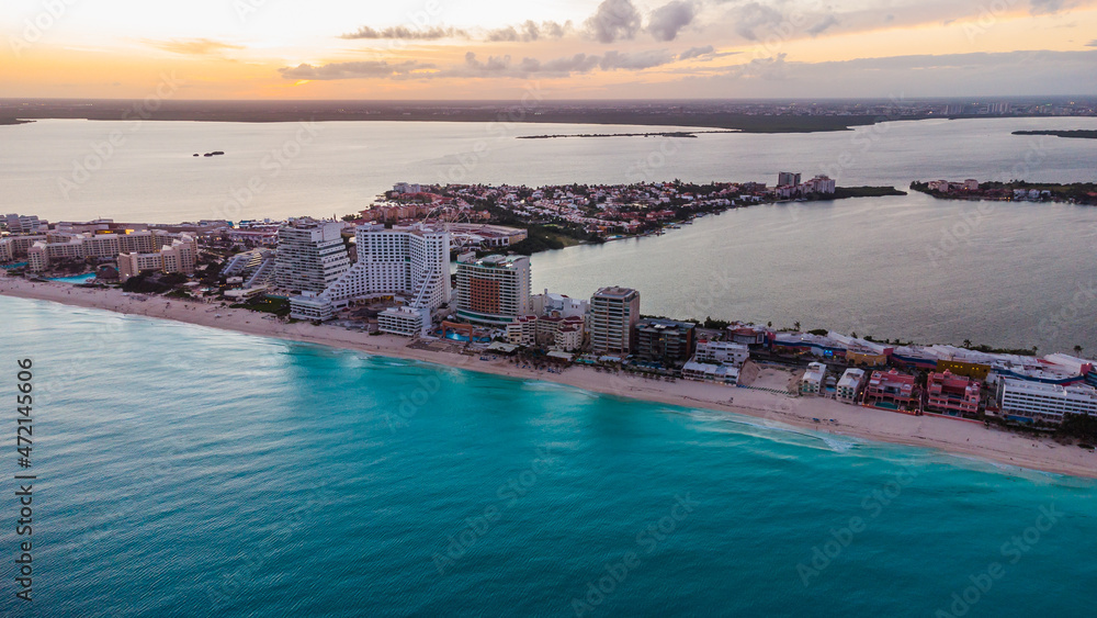 Mexico Beach Carribean Sunset and Sunrise