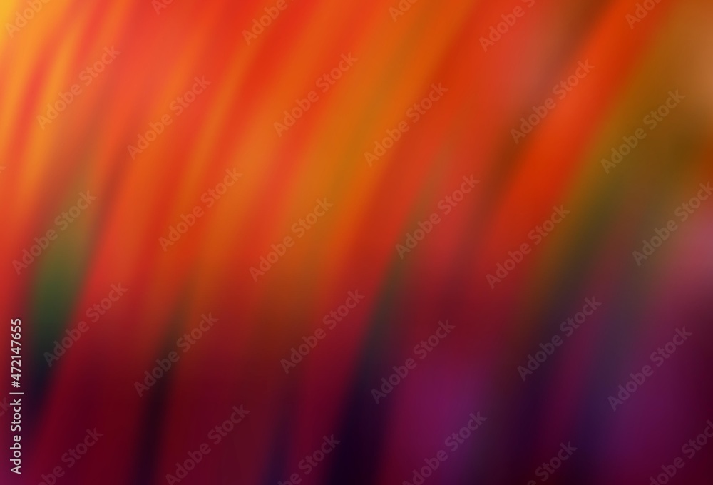 Obraz premium Dark Orange vector blurred shine abstract texture.