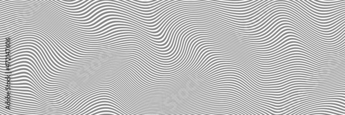 Abstract geometric background, curved lines, shades of gray. Vector design. © Valerii