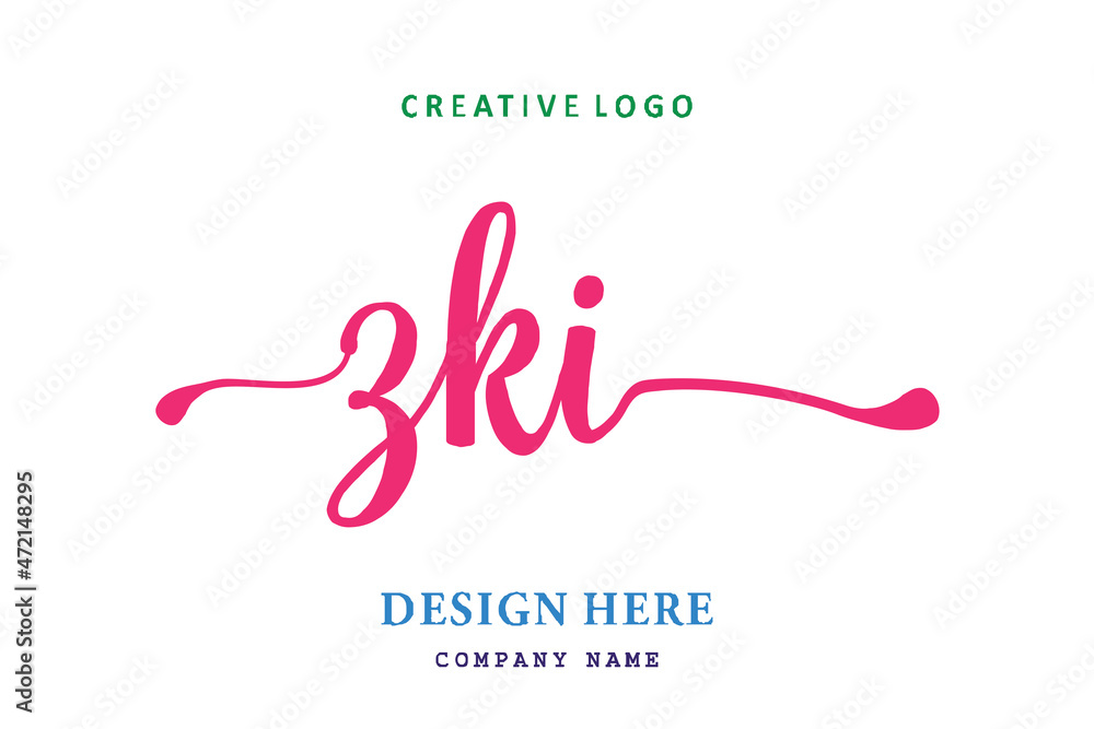 ZKI lettering logo is simple, easy to understand and authoritative ZKI lettering logo is simple, easy to understand and authoritative
