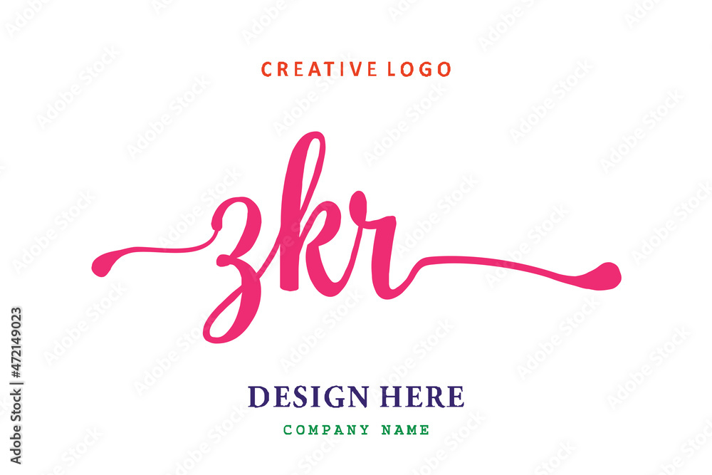 ZKR lettering logo is simple, easy to understand and authoritative