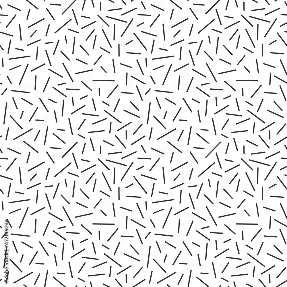 Abstract line vector background. Seamless repeat pattern of crossed random lines in black and white. Fun graphic geometric resource element. Abstract line vector background. Seamless repeat pattern of crossed random lines in black and white. Fun graphic geometric resource element.