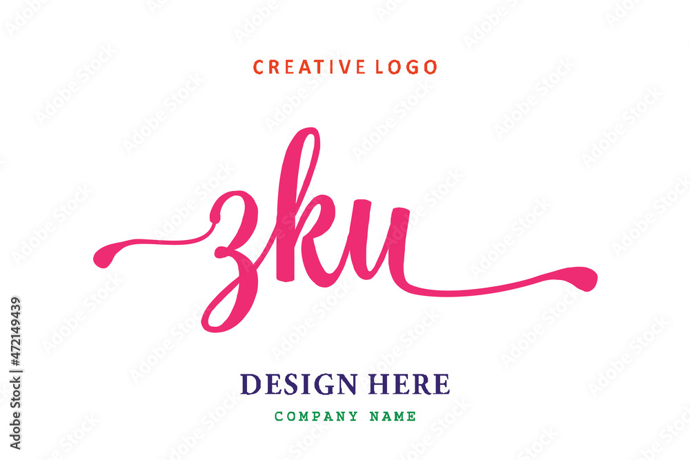 ZKU lettering logo is simple, easy to understand and authoritative ZKU lettering logo is simple, easy to understand and authoritative