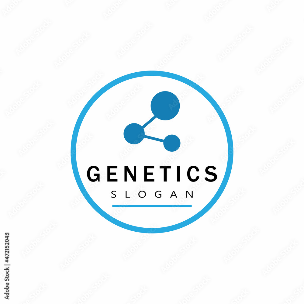DNA gene Logo Template vector symbol illustration DNA gene Logo Template vector symbol illustration