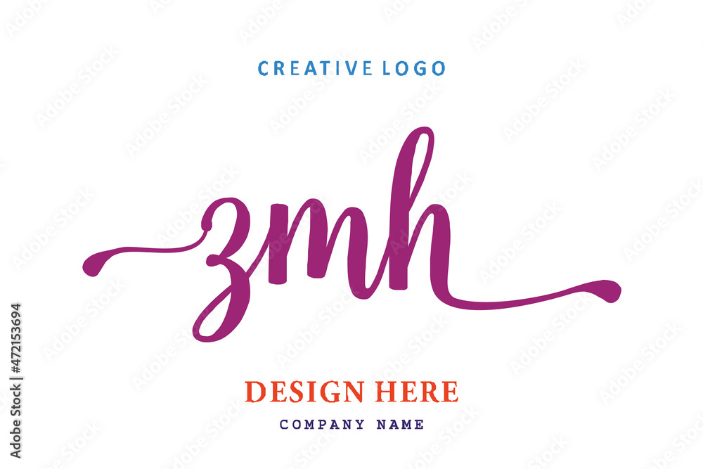 ZMH lettering logo is simple, easy to understand and authoritative ZMH lettering logo is simple, easy to understand and authoritative