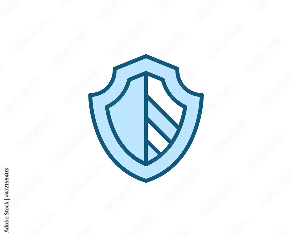 Line Shield icon isolated on white background. Outline symbol for website design, mobile application, ui. Electronics pictogram. Vector illustration, editorial stroсk. Line Shield icon isolated on white background. Outline symbol for website design, mobile application, ui. Electronics pictogram. Vector illustration, editorial stroсk.