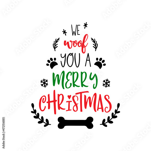 Christmas dog saying Santa paws quote xmas pet prints