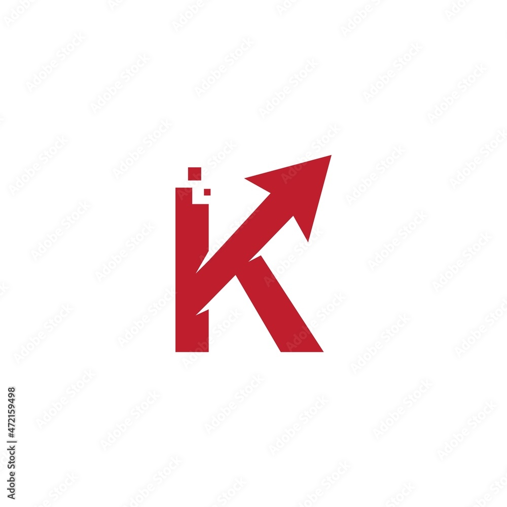 Arrow initial letter design Arrow initial letter design
