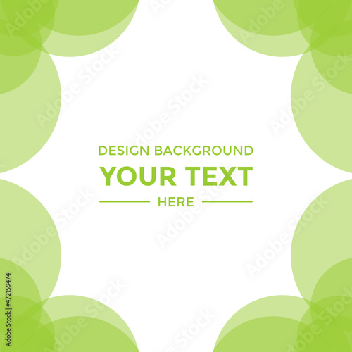 Wallpaper Mural green background with leaves Torontodigital.ca