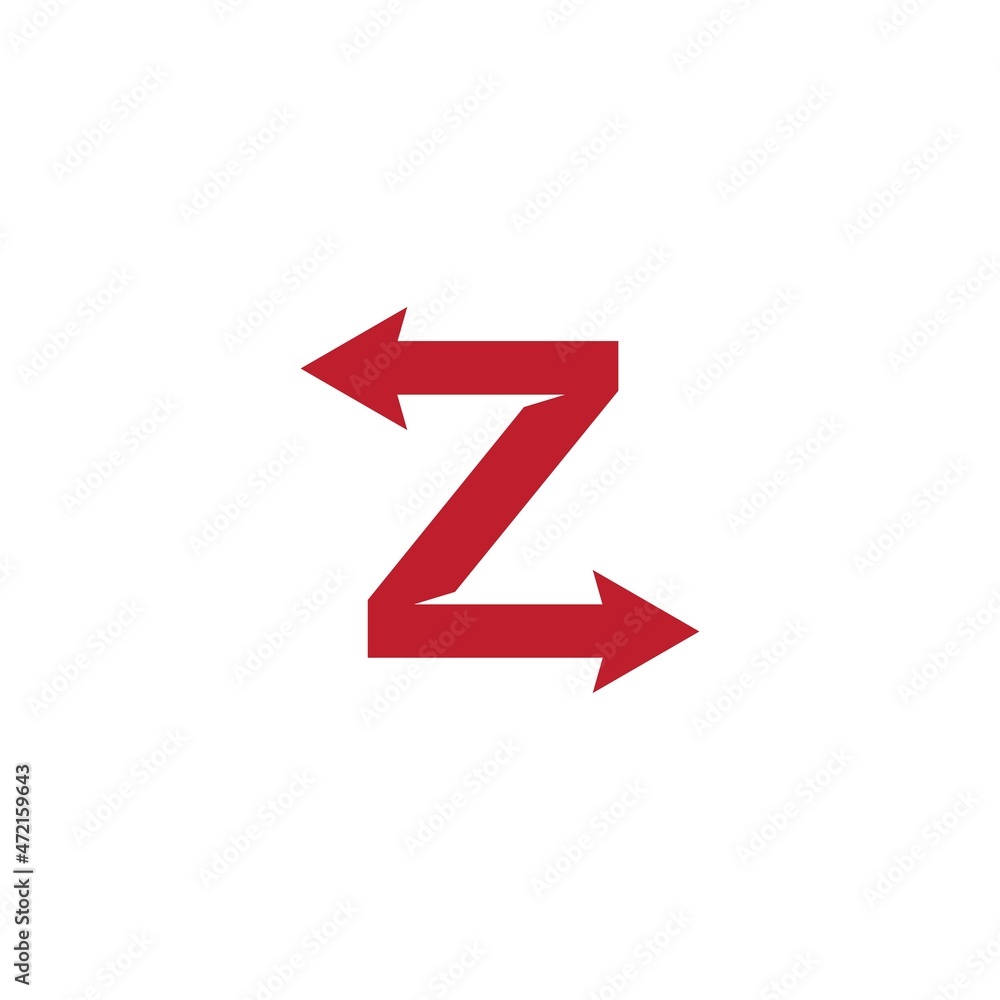 Arrow initial letter design Arrow initial letter design