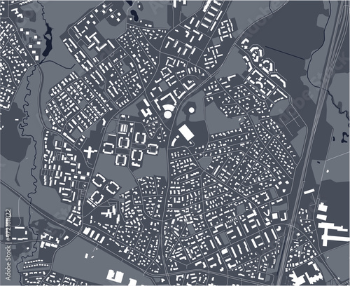 map of the city of Vantaa, Finland