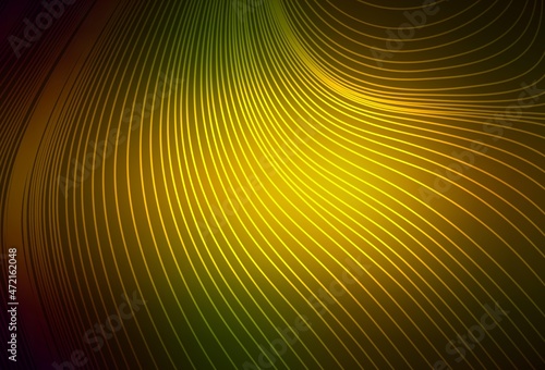 Dark Green, Yellow vector pattern with sharp lines.