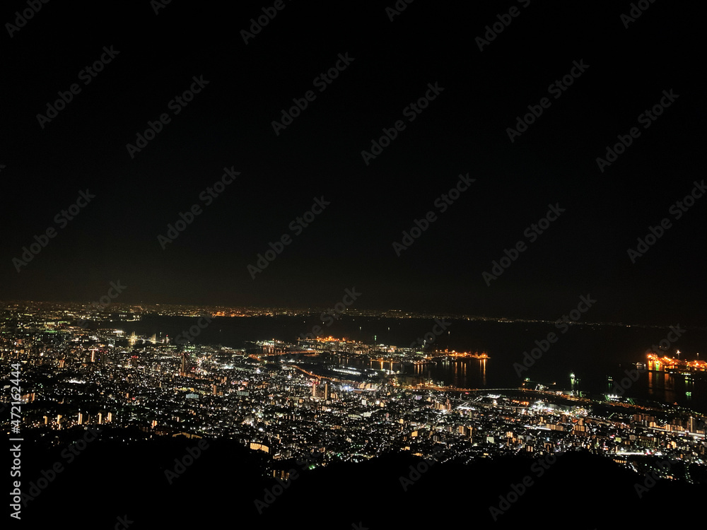 2020年3月18日に撮影した日本三大夜景の一つ摩耶山の夜景です