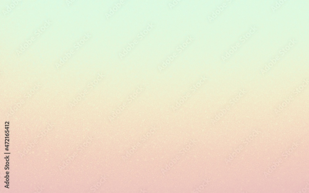 Pink, yellow and green grainy gradient. Warm soft pastel background for beauty banner or poster. Subtle light sky texture with stipple effect.